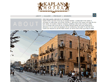 Tablet Screenshot of kaplan-hotel.com